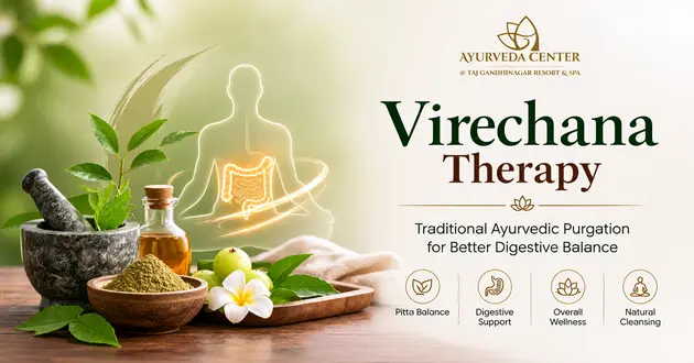 Virechana Therapy Wellness Banner